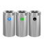 27 Gallon Stainless Steel Recycling Station