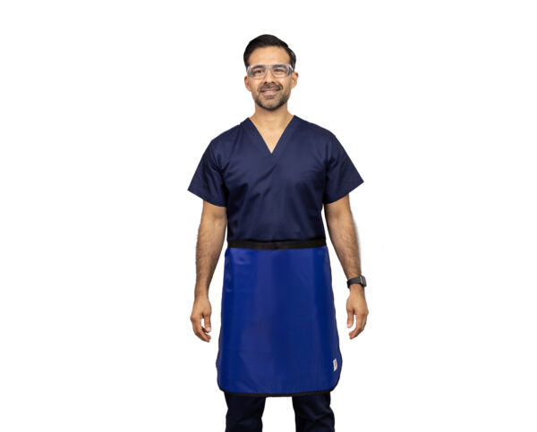 QUICK DROP APRON - .25 mm   Lead Free with Collar  24X38 Royal Blue - Medium