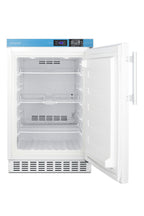 Built-in ADA compliant frost-free vaccine all-freezer in white with lock and calibrated thermometer (Model ACF33LCAL) - Open