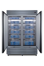 Reach in 2 door 49 cf freezer in stainless steel - Full
