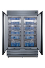 Reach in 2 door 49 cf freezer in stainless steel - Full