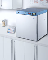 Accucold Healthcare all-refrigerator for vaccine storage with self-closing door and lock (Model ACR21W)