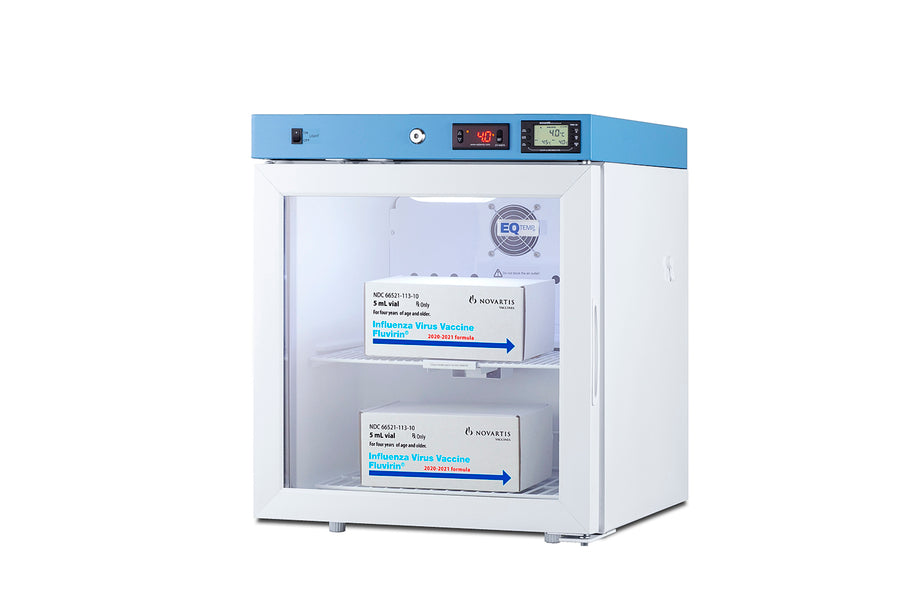 Healthcare all-refrigerator for vaccine storage with self-closing door and lock (Model ACR22G)
