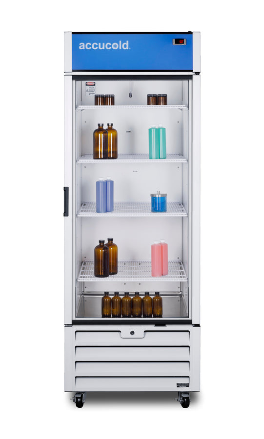 Accucold Comercial display refrigerator, full size (Model ACR261RH)