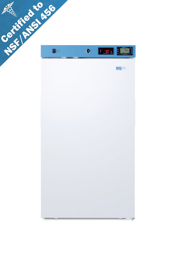 Accucold Healthcare all-refrigerator for vaccine storage with self-closing door and lock (Model ACR31WNSF456)