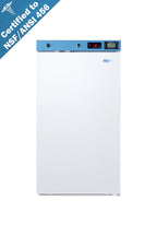 Accucold Healthcare all-refrigerator for vaccine storage with self-closing door and lock (Model ACR31WNSF456)