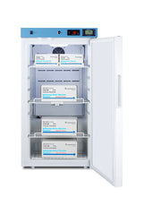 Accucold Healthcare all-refrigerator for vaccine storage with self-closing door and lock (Model ACR31WNSF456)