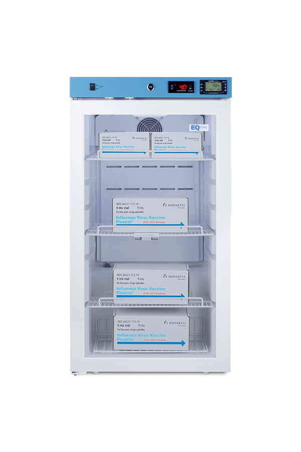 Accucold Healthcare all-refrigerator for vaccine storage with self-closing door and lock (Model ACR32GLHD)