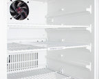 Accucold Built-in ADA compliant healthcare all-refrigerator with NIST calibrated alarm/thermometer and step-to-open door pedal