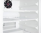 Accucold Built-in ADA compliant healthcare all-refrigerator with NIST calibrated alarm/thermometer and step-to-open door pedal