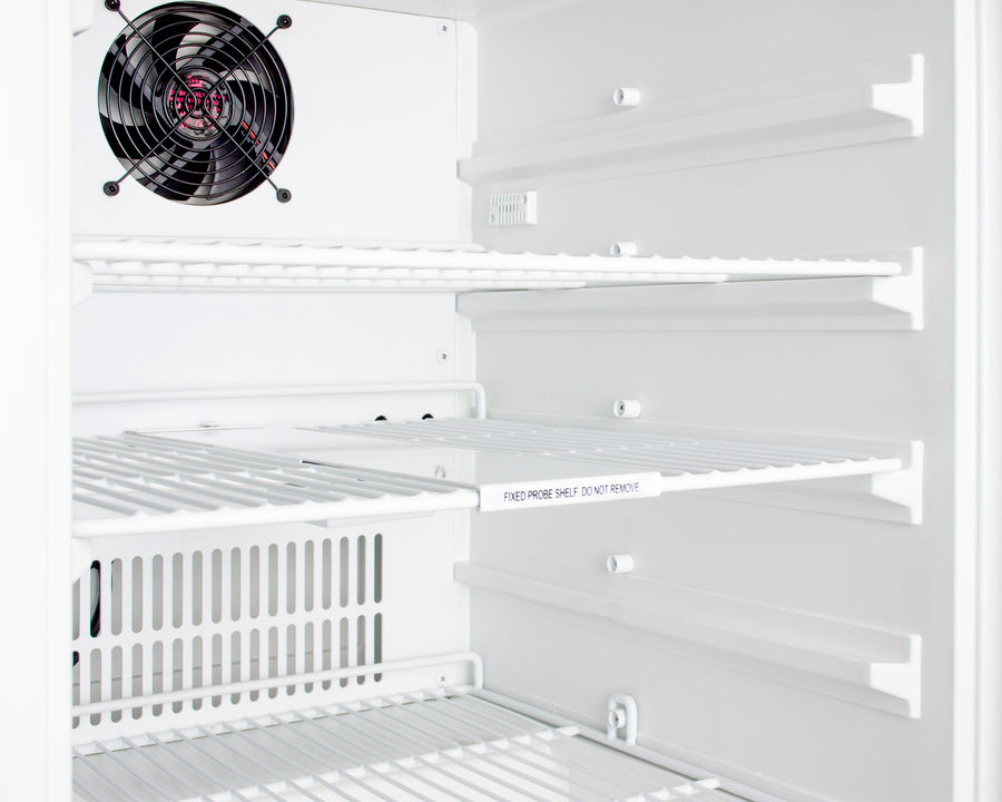 Built-in ADA compliant healthcare all-refrigerator with NIST calibrated alarm/thermometer (Model ACR45LCAL)