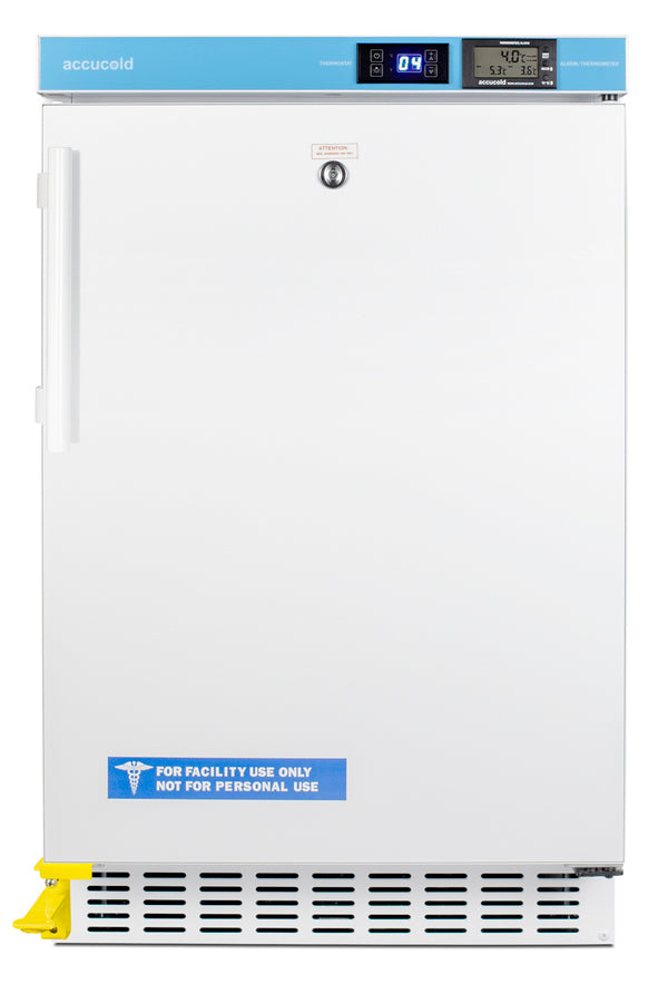 Built-in ADA compliant healthcare all-refrigerator with step-to-open door pedal