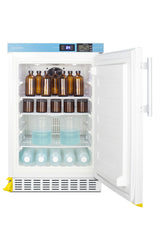 Built-in ADA compliant healthcare all-refrigerator with step-to-open door pedal