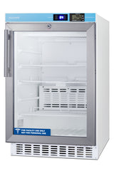 Accucold Pharmacy Series ADA compliant 20" wide built-in undercounter all-refrigerator – ACR46GL - Angle