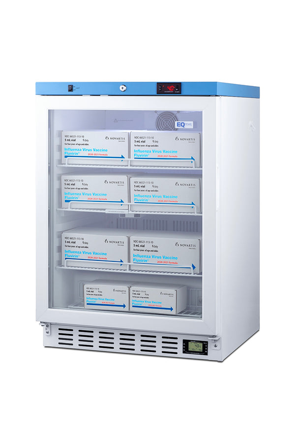 Healthcare all-refrigerator for vaccine storage with self-closing door and lock (Model ACR52GLHD)
