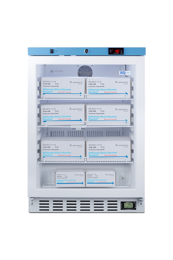 Healthcare all-refrigerator for vaccine storage with self-closing door and lock (Model ACR52GLHD)