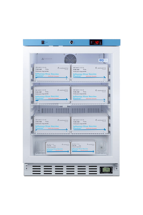 Accucold Healthcare all-refrigerator for vaccine storage with self-closing door and lock (Model ACR52G)