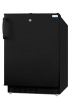 Accucold Built-in undercounter, ADA compliant refrigerator-freezer in black, Stainless Steel, Towel Bar, Left Hinge – AD