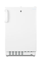 Accucold 20" wide built-in undercounter ADA compliant refrigerator-freezer with a front lock, ADA (Model ADA302RFZLHD)