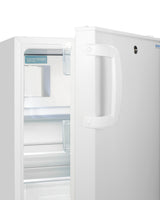 Accucold 20" wide built-in undercounter ADA compliant refrigerator-freezer with a front lock, ADA (Model ADA302RFZLHD)