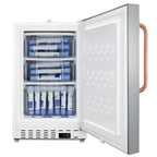 Accucold Built-in ADA compliant vaccine all-freezer with stainless steel door, copper handle, and lock, ADA (Model ADA305AFSSTBCLHD)