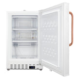 Accucold Built-in undercounter -25ºC ADA compliant all-freezer in white with lock, Towel Bar, Left Hinge – ADA305AFTBCLHD - Open