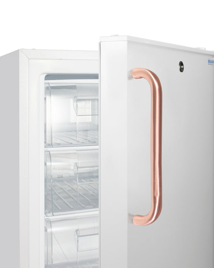 Accucold Built-in undercounter -25ºC ADA compliant all-freezer in white with lock, Towel Bar, Left Hinge – ADA305AFTBCLHD - Detail