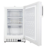 Accucold Built-in undercounter -25ºC ADA compliant all-freezer in white with lock – ADA305AF - Open