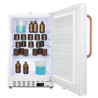 Accucold Built-in ADA compliant healthcare all-refrigerator with lock and copper handle, ADA (Model ADA404REFTBCLHD)