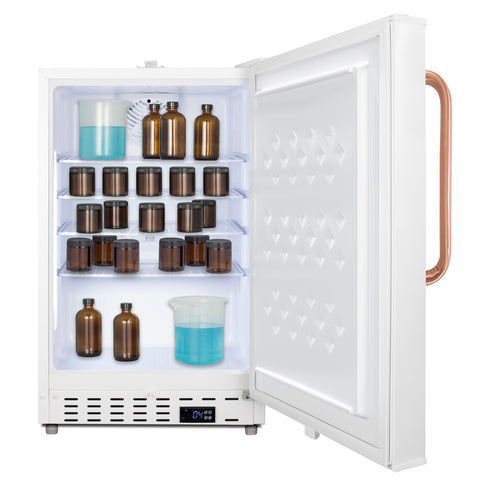 Accucold Built-in ADA compliant healthcare all-refrigerator with lock and copper handle, ADA (Model ADA404REFTBCLHD)
