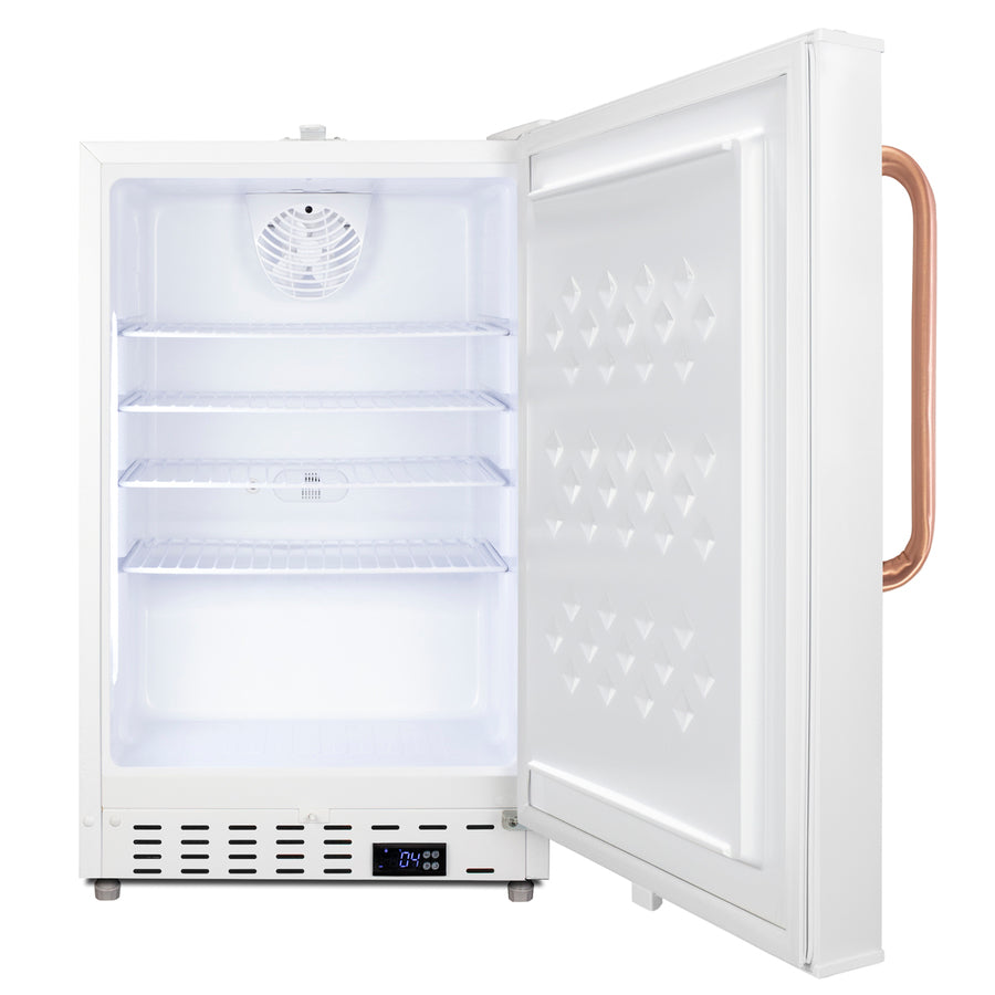 Accucold Built-in ADA compliant healthcare all-refrigerator with lock and copper handle, ADA (Model ADA404REFTBCLHD)