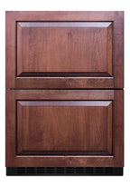 24" wide panel-ready indoor/outdoor ADA compliant 2-drawer all-freezer