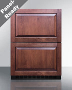 24" wide panel-ready indoor/outdoor ADA compliant 2-drawer all-freezer