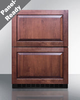24" wide panel-ready indoor/outdoor ADA compliant 2-drawer all-freezer