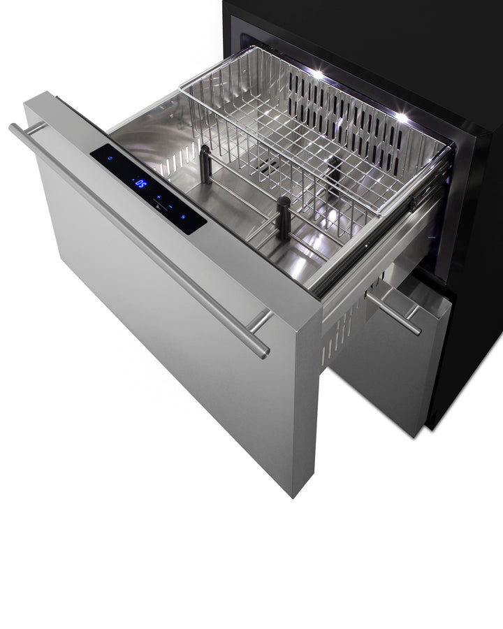 Accucold 24" wide outdoor ADA compliant 2-drawer all-freezer