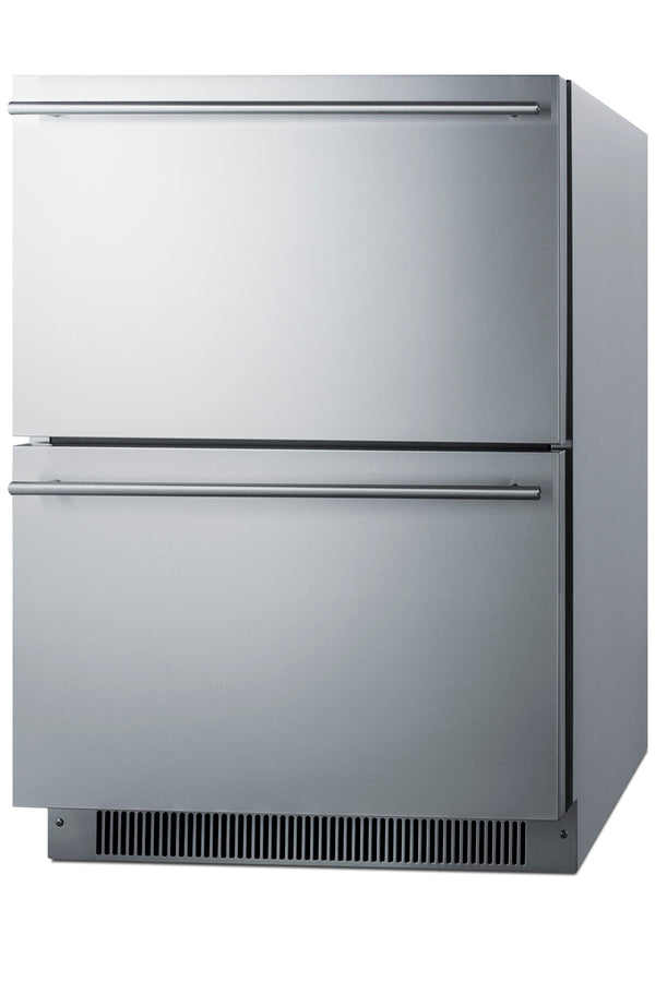 Accucold 24" wide indoor/outdoor ADA compliant 2-drawer all-freezer (Model ADFD2D24PNR)