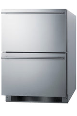 Accucold 24" wide indoor/outdoor ADA compliant 2-drawer all-freezer (Model ADFD2D24PNR)
