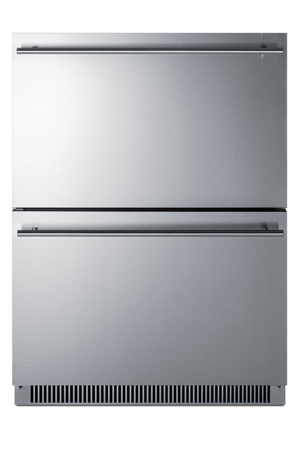 Accucold 24" wide indoor/outdoor ADA compliant 2-drawer all-freezer (Model ADFD2D24PNR)