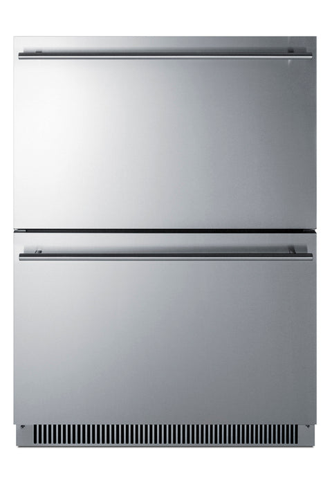 Accucold 24" wide indoor/outdoor ADA compliant 2-drawer all-freezer (Model ADFD2D24PNR)