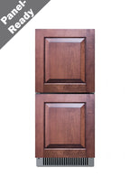15" wide indoor/outdoor ADA compliant drawer refrigerator in stainless steel