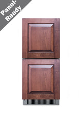 15" wide indoor/outdoor ADA compliant drawer refrigerator in stainless steel