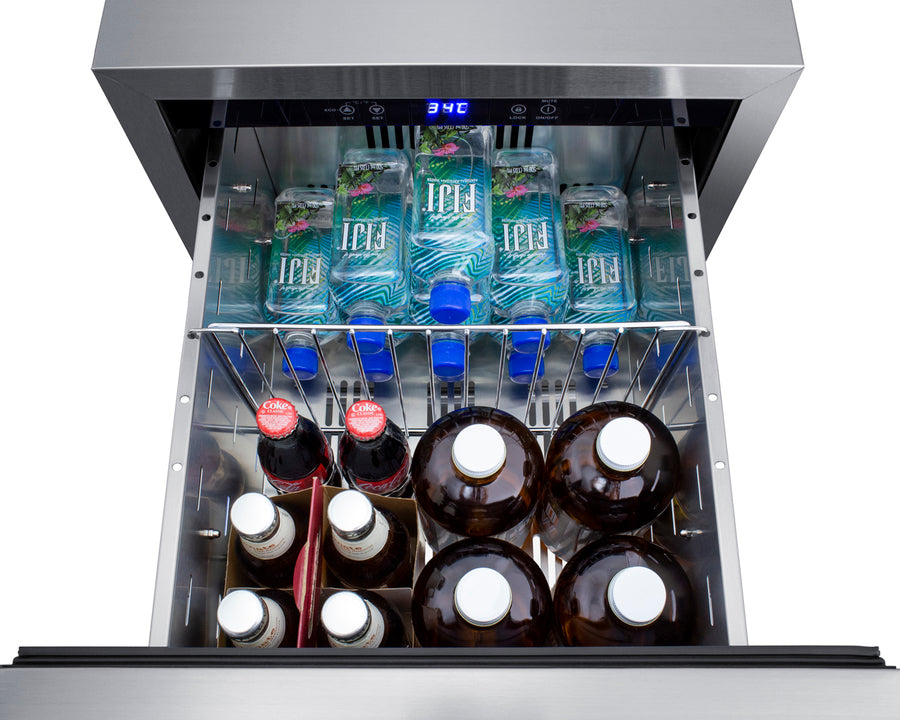 Accucold 18" Wide Indoor/Outdoor Drawer Refrigerator in Stainless Steel – ADRD18H34
