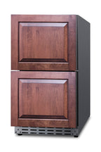 18" wide indoor/outdoor ADA compliant drawer refrigerator in stainless steel - Angle