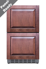 18" wide indoor/outdoor ADA compliant drawer refrigerator in stainless steel - Front 3 PR