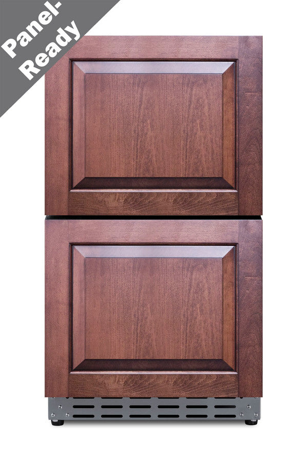 18" wide indoor/outdoor ADA compliant drawer refrigerator in stainless steel - Front 3 PR