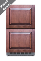 18" wide indoor/outdoor ADA compliant panel-ready drawer refrigerator in stainless steel - Front 3 PR