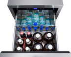 18" wide indoor/outdoor ADA compliant panel-ready drawer refrigerator in stainless steel - Full
