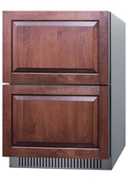 Accucold 24 in. wide ADA compliant 2-drawer all-refrigerator for indoor or outdoor, Stainless Steel – ADRD241CSS - Angle