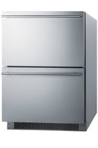 Accucold Commercially listed ENERGY STAR certified panel-ready 2-drawer all-refrigerator – ADRD24PNR - Angle