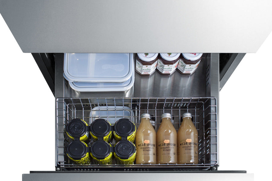 Accucold Commercially listed ENERGY STAR certified panel-ready 2-drawer all-refrigerator – ADRD24PNR - Bottom Drawer